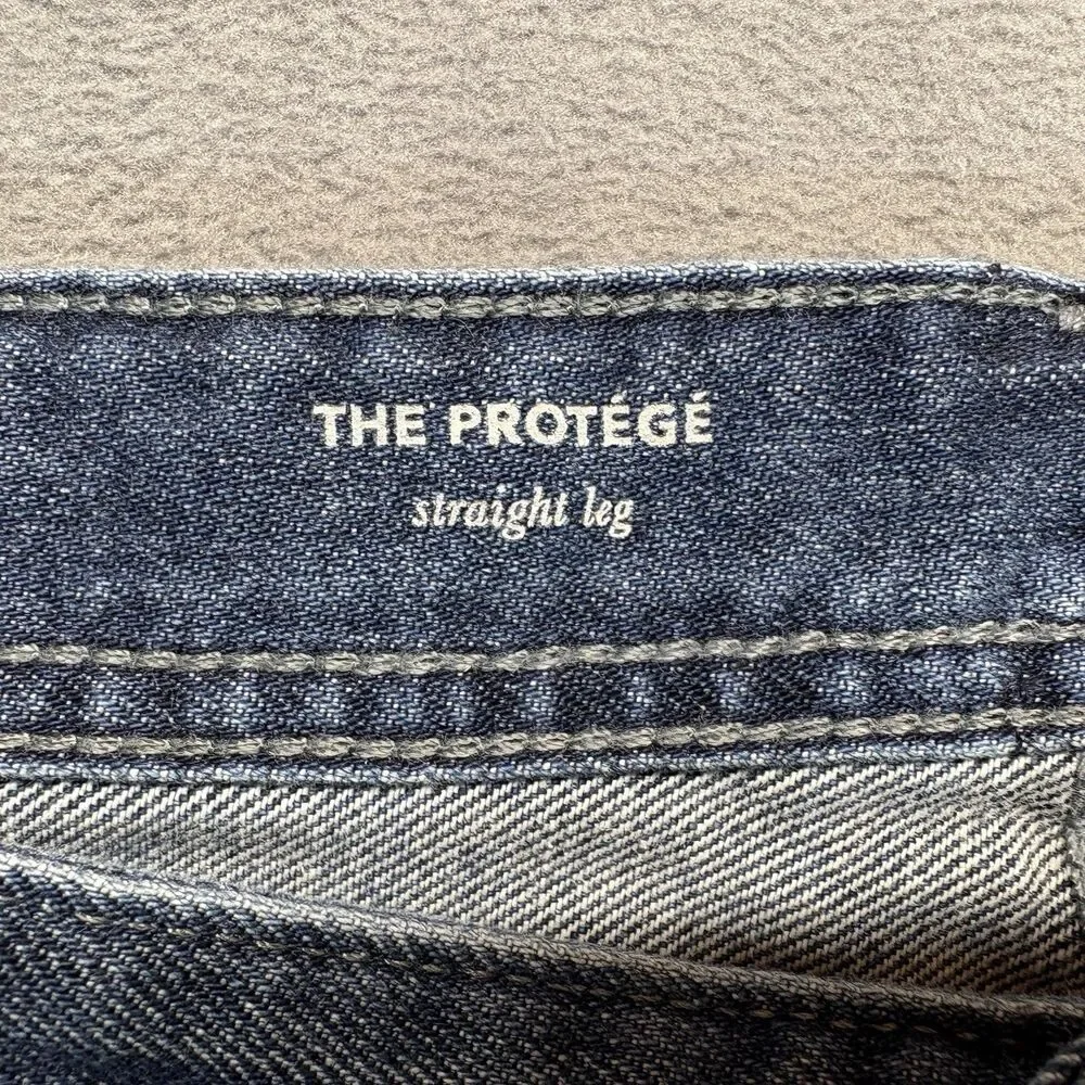 AG Adriano Goldschmied Mens Size 38R The‎ Protege Straight Leg Jeans Blue Denim